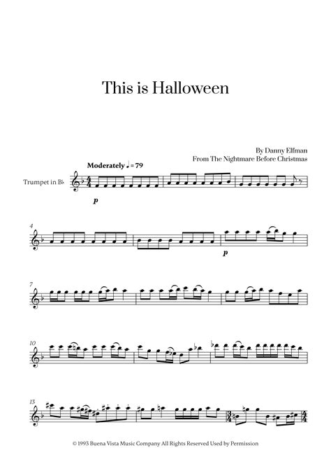 This Is Halloween (arr. Cadenza Editions) by Danny Elfman Sheet Music ...