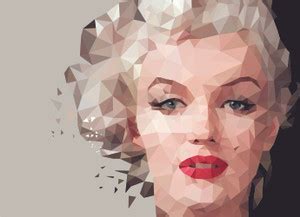 Fan Art: Marilyn Monroe in Black and Grey Background Paper Print ...