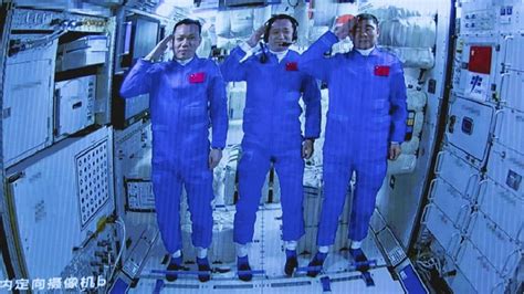 Three Chinese astronauts enter space station for crew rotation