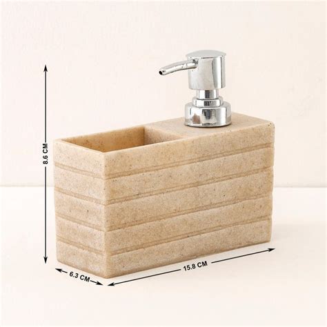 Buy Corsica Carter Noble Polyresin Soap Dispenser with Scrub - 250 ml ...