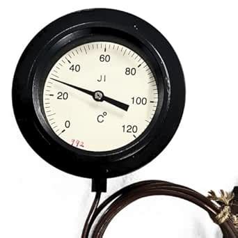 "Ji" Japsin Instrumentation Inert Gas Filled Dial Thermometer, 4" Dial ...