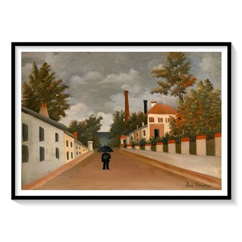 Vue Des Environs De Paris Painting & Wall Art Print by Henri Rousseau ...