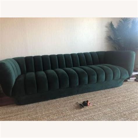 Wayfair Green Velvet Sofa - AptDeco