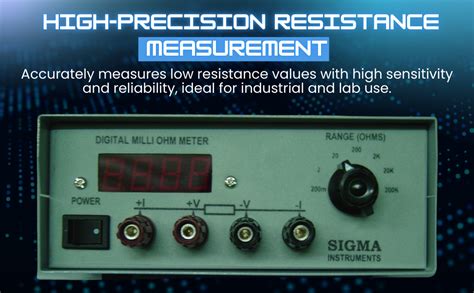 Sigma Instruments Digital Milli Ohm Meter By - with Calibration ...