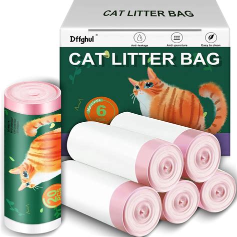 Cat Litter Box Liners,Kitty Litter Bags Liners 120 pk,21.6“x11.8 ...
