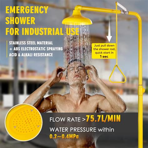 CGOLDENWALL Emergency Shower Eye Wash Station Safty India | Ubuy