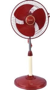 Santosh All Rounder Mini Stand Fan Red 12 Inch 300 mm Ultra High Speed ...