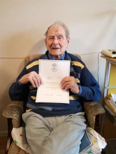 My grandpa turned 100 years old today and got a telegram from the king ...