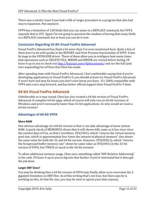 Image result for VFP Advanced