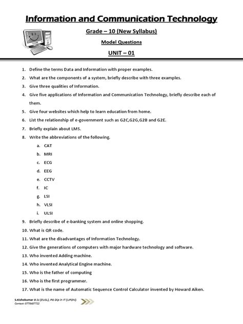 Image result for ICT Lessons Grade 10