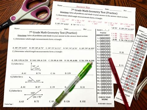 Image result for Math 7 Test Multiple Choice