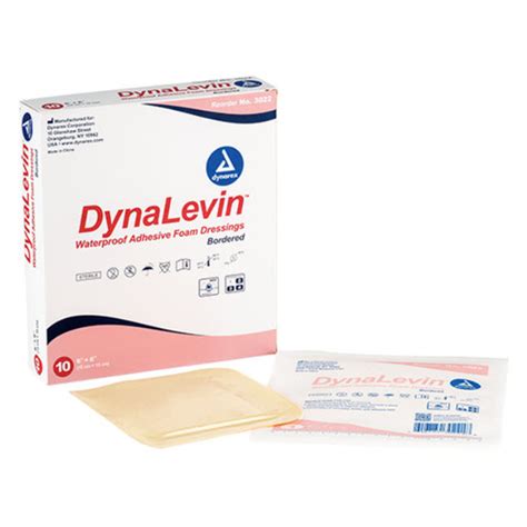 DynaLevin™ Waterproof Adhesive Bordered Foam, 6in x 6in | Bound Tree