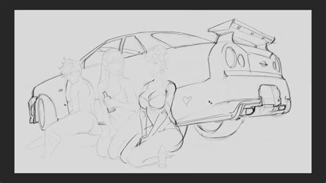 [Lineart] Tracer, D.Va, Widowmaker + R34 Skyline - YouTube