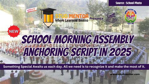 Image result for Anchoring Script for Morning Assembly