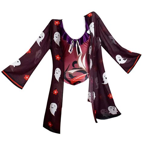 Buy jrswaiGame Cosplay Hutao Kokomi Swimsuit Anime Style Bathing Suit ...