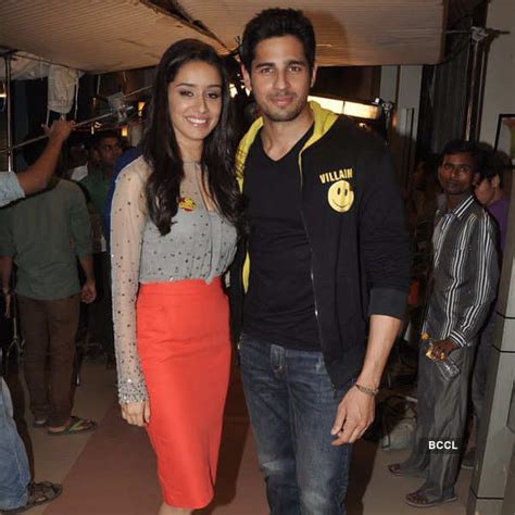 Bollywood actors Sidharth Malhotra and Shraddha Kapoor during the ...