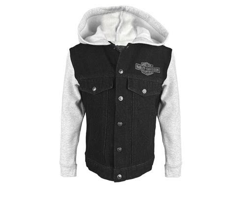 Little Kid's Denim and Fleece Hooded Jacket | Harley-Davidson IN