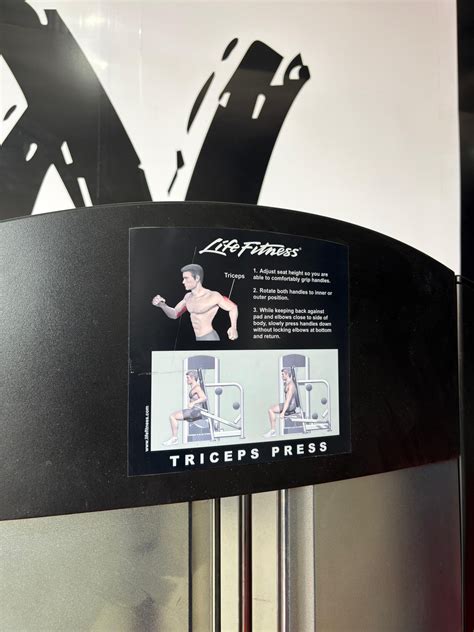 Life Fitness Signature Tricep Press Black & Blue - WFitnessMexico
