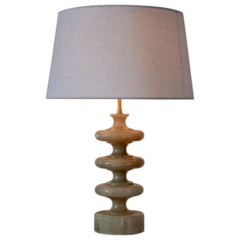 An alabaster table lamp - Italy - 1970 For Sale at 1stDibs