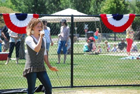 Hundreds gather for free hot dogs and National Anthem competition ...
