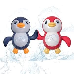 Buy PLUSPOINT Bath Toys, 2 Pack Cute Swimming Penguin Bath Toys for ...