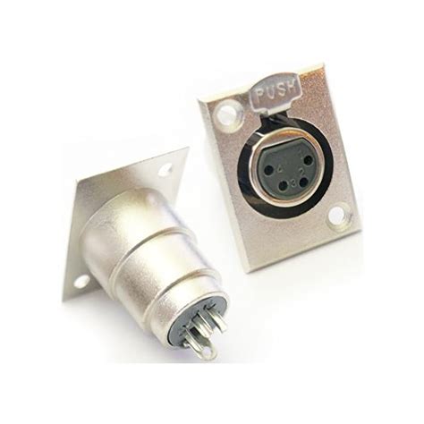 Buy Loops XLR 4 Pin/Pole Female Solder Connector - Chassis/Patch Panel ...