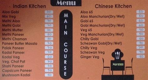 Menu at Sri Sai Curry Point,Tea Den, Hyderabad