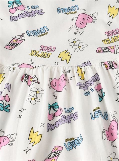 Buy Girls Printed Fit and Flare Dress Online at just Rs. 299.0 ...