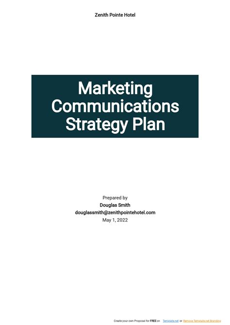 Digital Communication Strategy Template 的图像结果