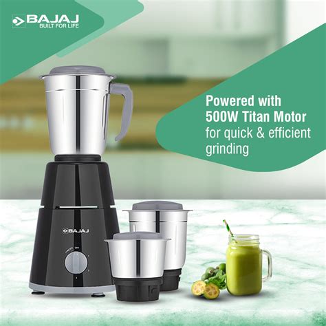 Bajaj GX 1 500W Mixer Grinder – Bajaj Electricals India
