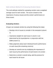 Image result for Multi-Attribute Questionnaire Method