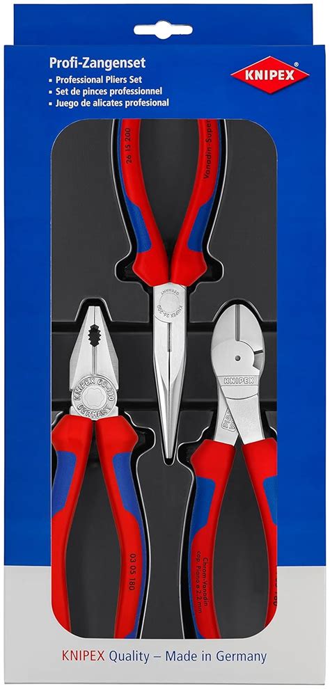 KNIPEX 00 20 11 V01 Assembly Pack. DIY tool kit| Chrome Plated Tools ...