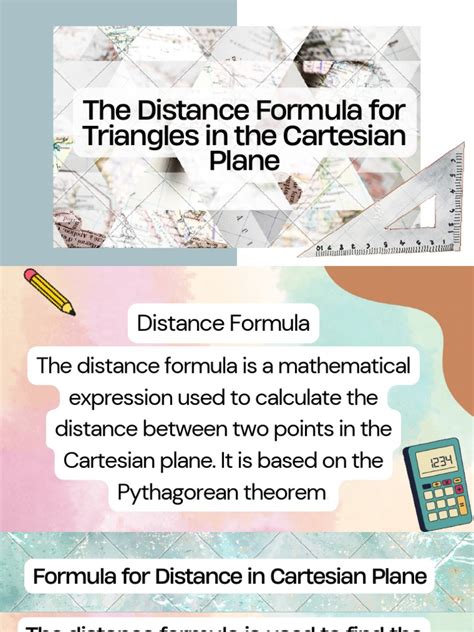 The Distance Formula For Triangles in The Cartesian Plane | PDF