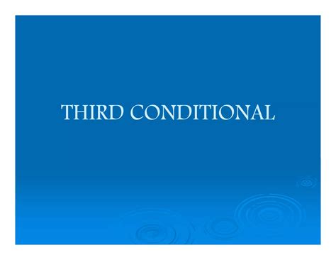Image result for Third Conditional