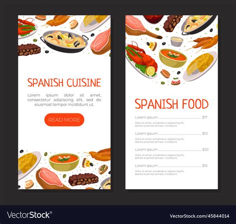 Image result for Spanish Menu Examples