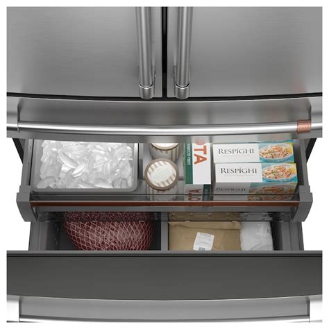 Cafe 28.7-cu ft 4-Door Smart French Door Refrigerator with Ice Maker ...