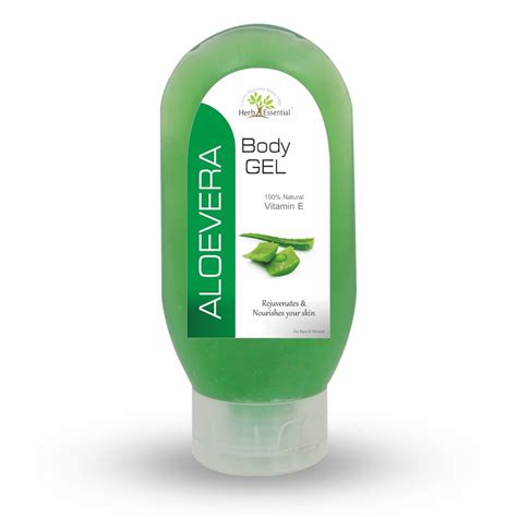 Herb Essential Aloe Vera Gel with Natural Vitamin E - 120 g : Amazon.in ...