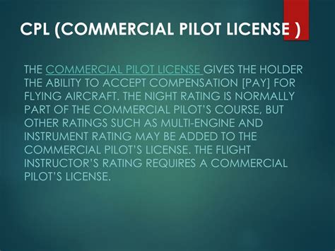 Image result for Commercial Pilot License