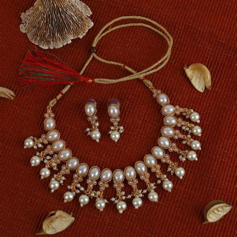 Moti Necklace - Buy Moti Necklace online at Best Prices in India ...