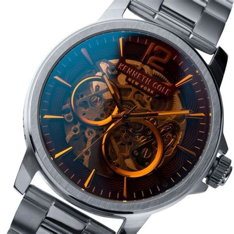 Buy Online Kenneth Cole Maroon Dial Automatic Watch for Men ...