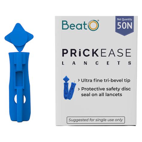 Buy BEATO PRICKEASE DISPOSABLE LANCETS PACK OF 50 Online & Get Upto 60% ...