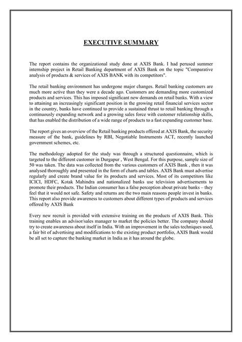 Comparative analysis of products & services of Axis Bank with its competitors | PDF