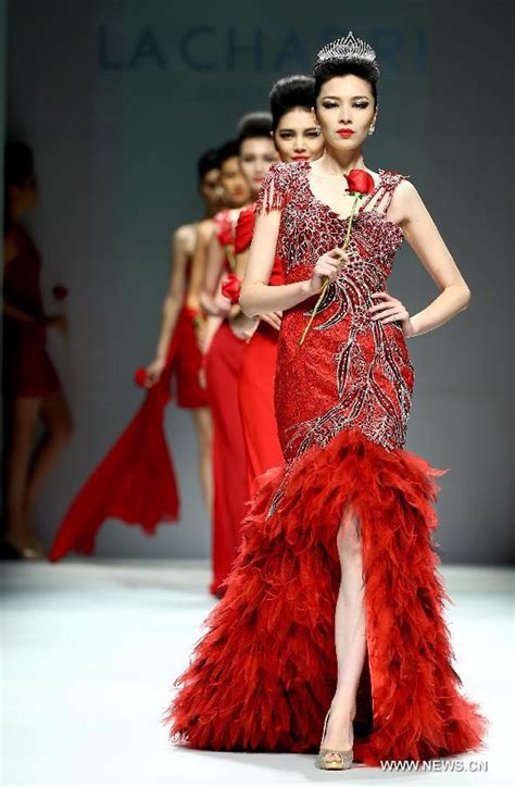 China Fashion Week: La Charri dress collection show - People