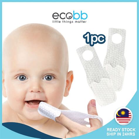 Pad Cuci Mulut Bayi Baby Mouth Cleaner Newborn Wash Cleaner Gauze Infants Finger Brush Coating ...