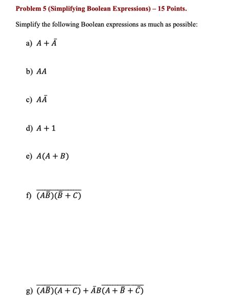 Simplifying Boolean Expressions 的图像结果