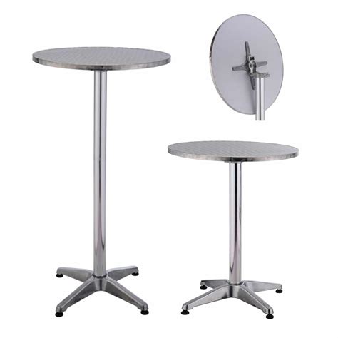 Aluminium Bar Table - Folding Top with Base Weight