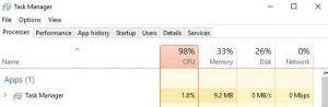 Image result for Task Manager High CPU Usage