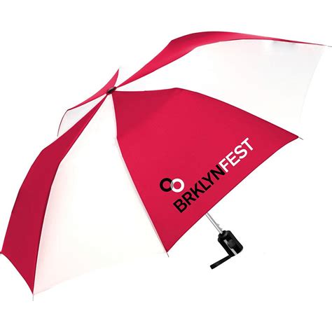 Imprinted Shed Rain Auto Open Compact Umbrellas