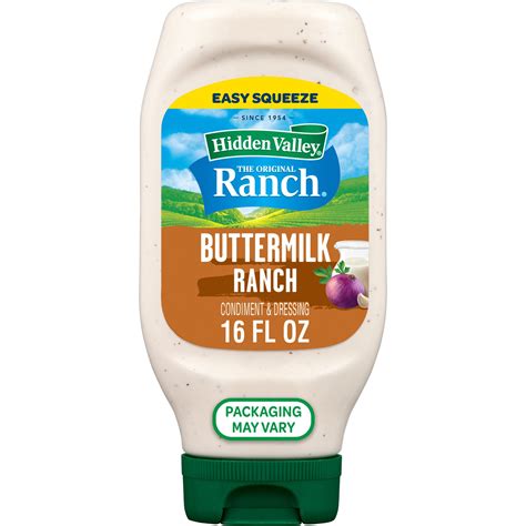 Hidden Valley Buttermilk Ranch Topping and Dressing, 16 Fluid Ounce ...