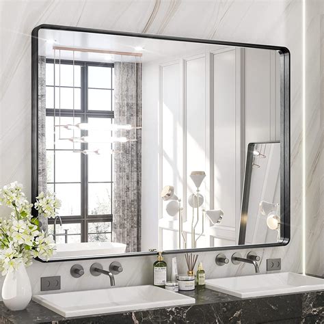 Modern Black Bathroom Mirror – 14 Ideas for a Modern Black Bathroom – TAVSK